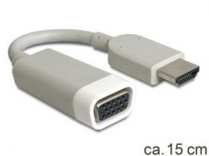 ADAPTER HDMI-A(M)->VGA (F) NA KABLU 15CM DELOCK