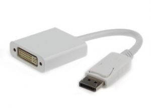 ADAPTER DISPLAYPORT(M)->DVI-I(F)(24+5) DUAL LINK 10CM GEMBIRD
