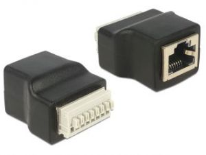 ADAPTER TERMINAL BLOCK (8PIN)(PUSH BUTTON)->RJ45(F) DELOCK
