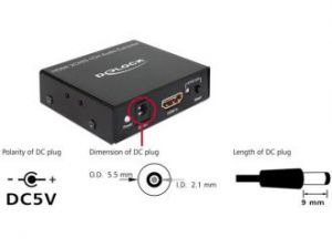 ADAPTER HDMI STEREO 5.1 CHANNEL AUDIO EXTRACTOR
