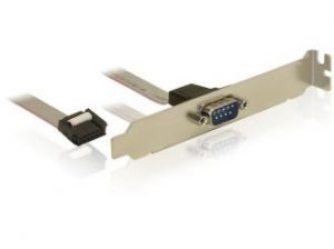 GNIAZDO COM 9PIN (DB9M) PIN 1:1 NA ŚLEDZIU 40CM DELOCK