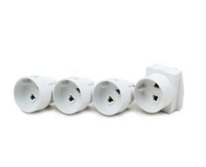 ADAPTER ZASILANIA UNIWERSALNY 100-250V EU,WORLD TRAVEL 4SZT GEMBIRD