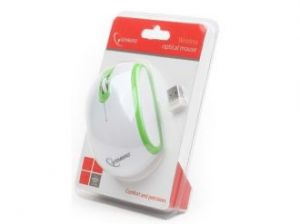 MYSZ GEMBIRD OPTYCZNA RADIOWA GREEN-WH (MUSW-105-G)