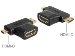 ADAPTER HDMI-A(F)>HDMI-C+HDMI-D(M) DELOCK