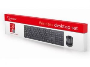 KLAWIATURA GEMBIRD KBS-WCH-01 CHOCOLATE SLIM BEZPRZEWODOWA 2.4GHZ +MYSZ
