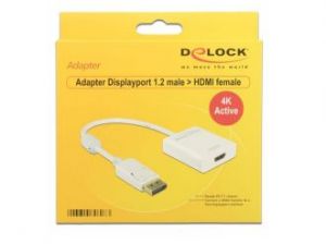 ADAPTER DISPLAYPORT->HDMI AKTYWNY 4K WHITE