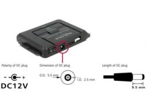 ADAPTER USB 3.0->SATA 6GB/S IDE 40PIN IDE 44 PIN DELOCK+BACK UP