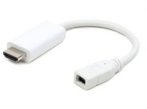 ADAPTER DISPLAYPORT MINI(F)->HDMI(M) WHITE GEMBIRD