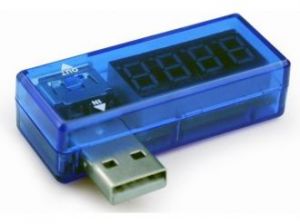 TESTER-MIERNIK POBORU MOCY V/A USB M/F (3.5V-7V MAX 3A) GEMBIRD