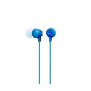 SŁUCHAWKI SONY DOKANAŁOWE MP3/SMARTFON Z MIKROFONEM MDR-EX15APL (NIEBIESKIE)