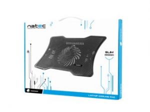 PODSTAWKA CHŁODZĄCA DO LAPTOPA 12.1-15.6” NATEC MACAW BLACK Z CICHYM WENTYLATOREM