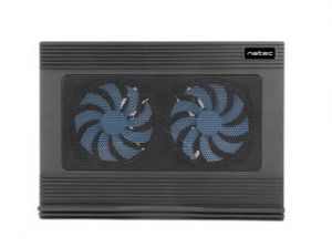 PODSTAWKA CHŁODZĄCA DO LAPTOPA 12.1-15.6” NATEC HERON BLACK Z CICHYM WENTYLATOREM + REGULACJA OBROTÓ