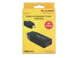 ADAPTER DISPLAYPORT MINI 1.2->HDMI AKTYWNY 4K BLACK