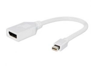 ADAPTER DISPLAYPORT MINI(M)->DISPLAYPORT(F) WHITE NA KABLU 10CM GMB