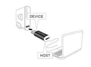 ADAPTER USB TYPE-C(M)-MICRO-B(F) 2.0 BLACK DELOCK