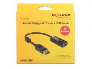 ADAPTER DISPLAYPORT 1.2->HDMI PASYWNY 4K BLACK