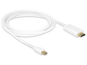 KABEL DISPLAYPORT MINI M->HDMI-A M 2M GOLD DELOCK