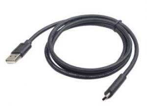 KABEL USB TYPE-C(M)-AM 2.0 1.8M BLACK GEMBIRD