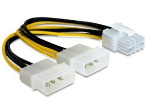 KABEL ZASILAJĄCY WEW EPS 8PIN -> 2X MOLEX GEMBIRD