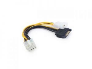 KABEL ZASILAJĄCY MOLEX(M)-> SATA(M) + EPS 8 PIN(M) 15CM GEMBIRD