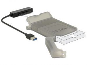 ADAPTER USB(AM) 3.0->SATA-22PIN 6GB/S +OBUDOWA OCHRONNA HDD DELOCK