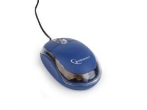 MYSZ GEMBIRD OPTYCZNA 1-SCROLL BLUE/TRANSPARENT