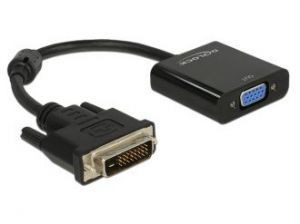 ADAPTER DVI-D(M)(24+1) SINGLE LINK->VGA(F) 16 CM DELOCK