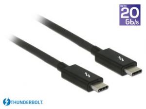 KABEL THUNDERBOLT 3 M/M BLACK 1M DELOCK