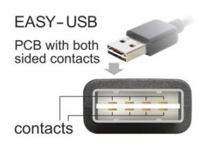 KABEL USB MICRO AM-MBM5P 2.0 0.5 M EASY-USB KĄTOWY DELOCK