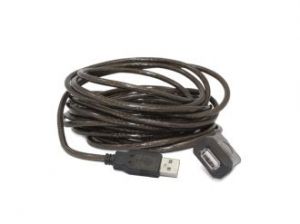 PRZEDŁUŻACZ USB AM-AF 2.0 15M AKTYWNY BLACK GEMBIRD (UAE-01-15M)
