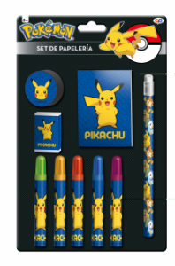 Zestaw przyborów – 9 elementów Pokemon